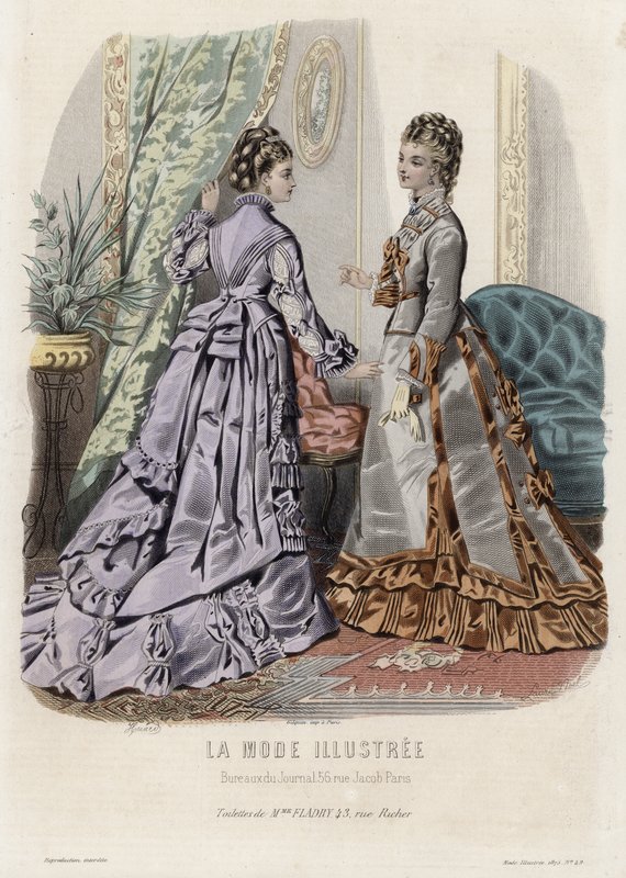 Fransız moda levhası, 19. yüzyıl sonu by French School