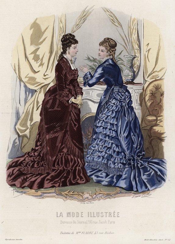 Fransız moda levhası, 19. yüzyıl sonu by French School