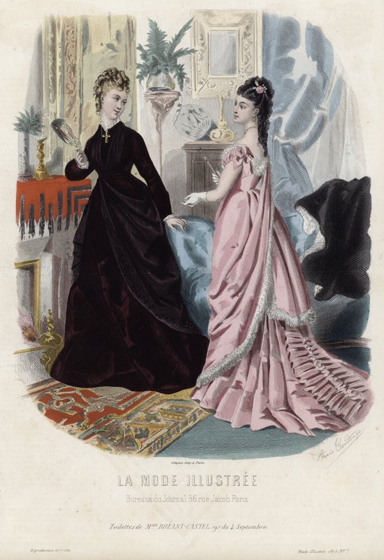 Fransız moda levhası, 19. yüzyıl sonu by French School