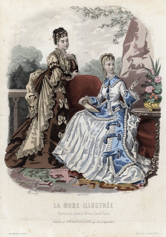 Fransız moda levhası, 19. yüzyıl sonu by French School