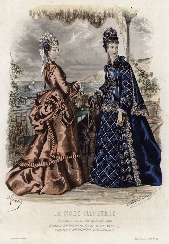 Fransız moda levhası, 19. yüzyıl sonu by French School