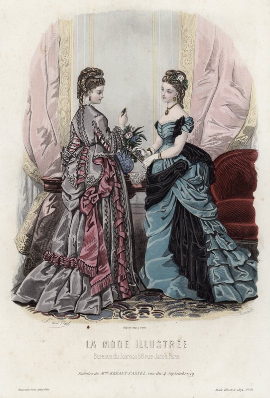 Fransız moda levhası, 19. yüzyıl sonu by French School