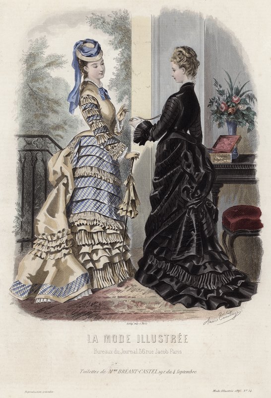 Fransız moda levhası, 19. yüzyıl sonu by French School