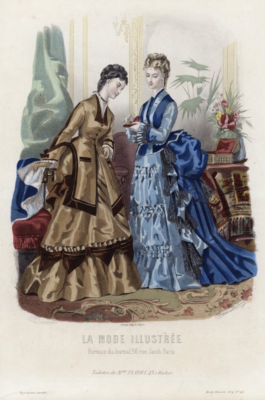 Fransız moda levhası, 19. yüzyıl sonu by French School