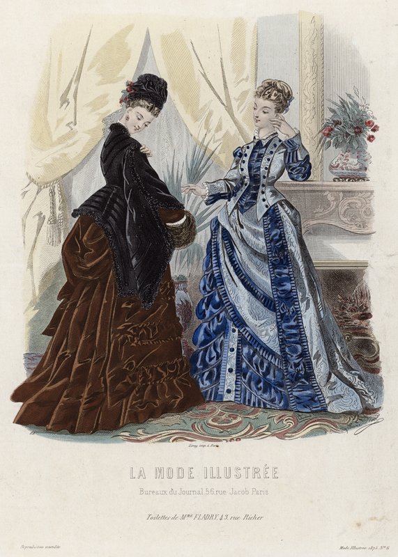 Fransız moda levhası, 19. yüzyıl sonu by French School