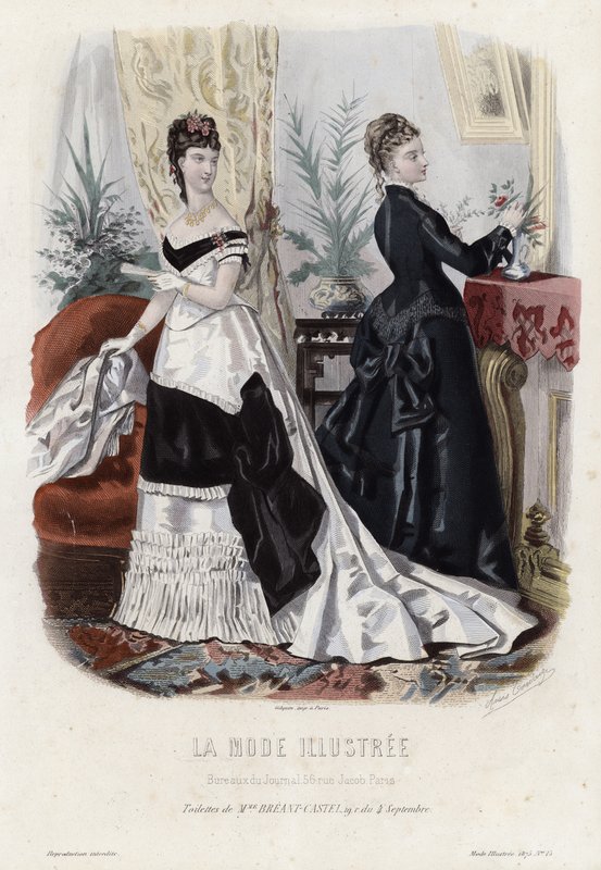 Fransız moda levhası, 19. yüzyıl sonu by French School