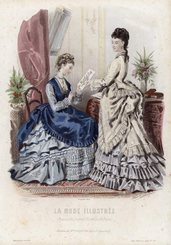 Fransız moda levhası, 19. yüzyıl sonu by French School