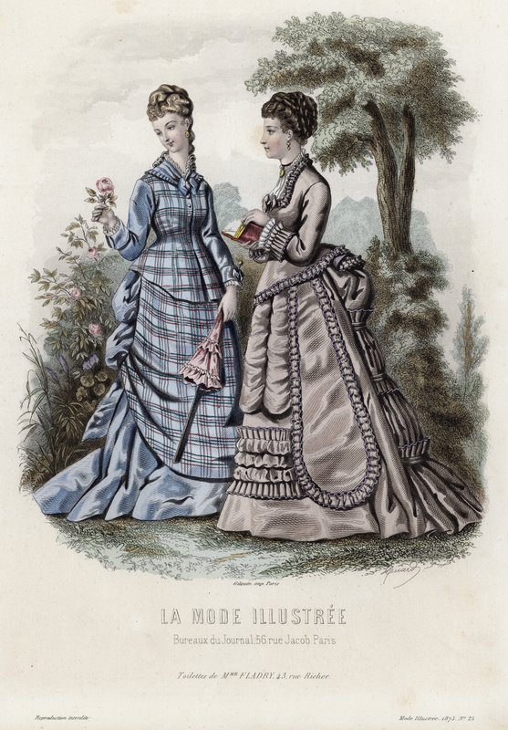 Fransız moda levhası, 19. yüzyıl sonu by French School