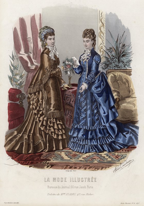 Fransız moda levhası, 19. yüzyıl sonu by French School