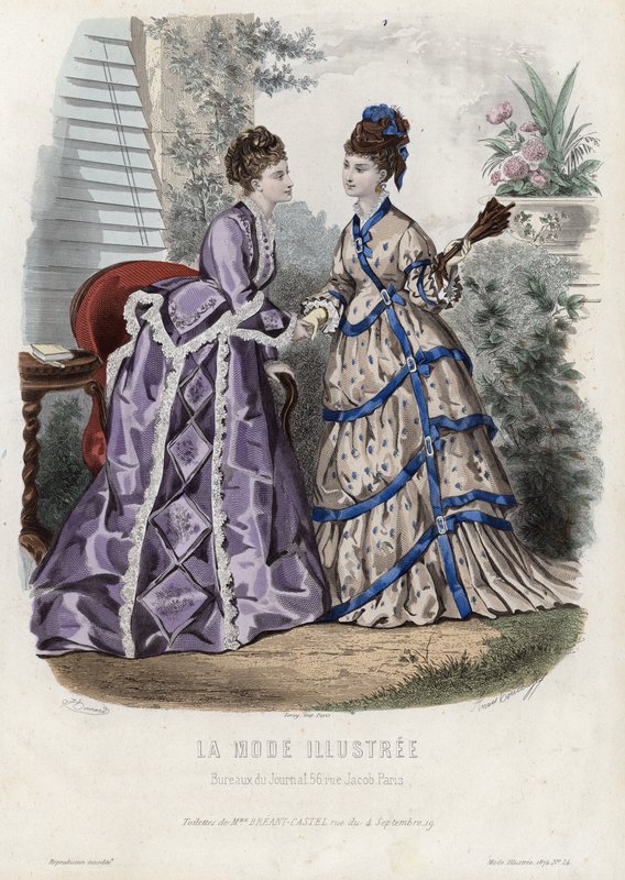 Fransız moda levhası, 19. yüzyıl sonu by French School