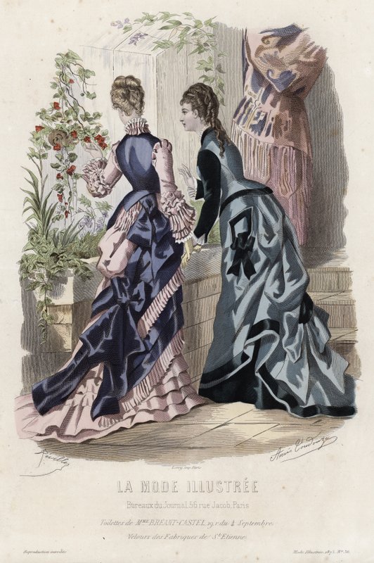 Fransız moda levhası, 19. yüzyıl sonu by French School