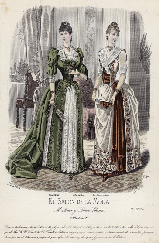 Fransız moda levhası, 19. yüzyıl sonu by French School