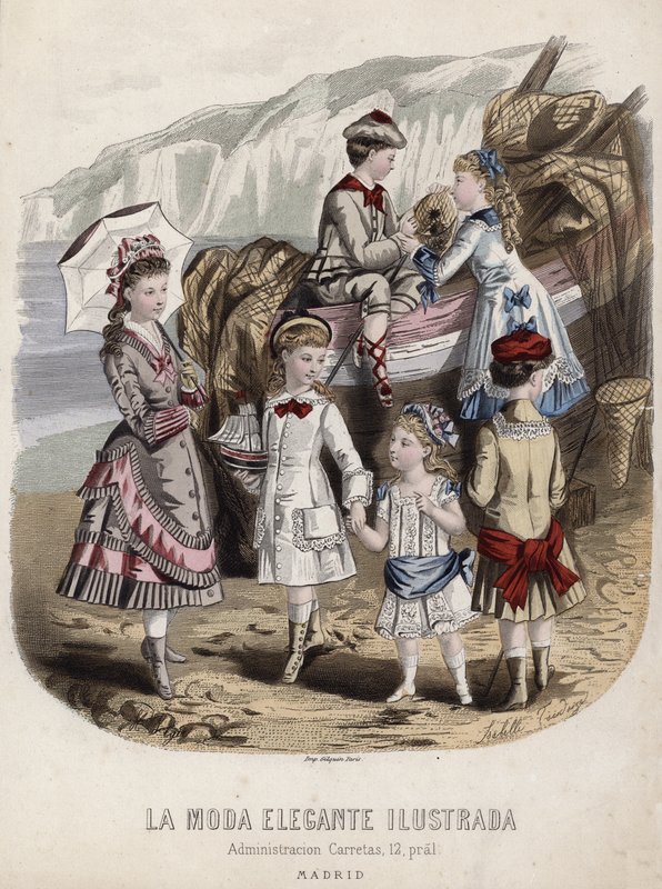 Fransız moda levhası, 19. yüzyıl sonu by French School