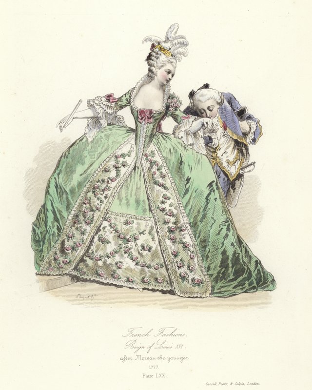 Fransız modası, Louis XVI saltanatı by French School