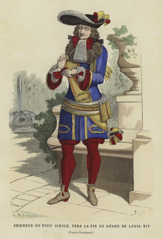 18. yüzyılın Fransız asilzadesi, Louis XIV saltanatının sonlarına doğru by French School