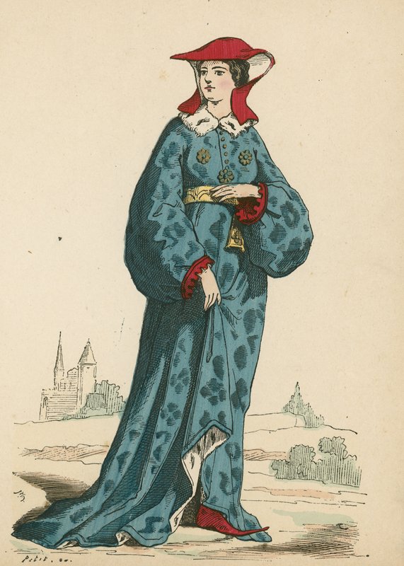 Fransız soylu kadın, 1395 by French School