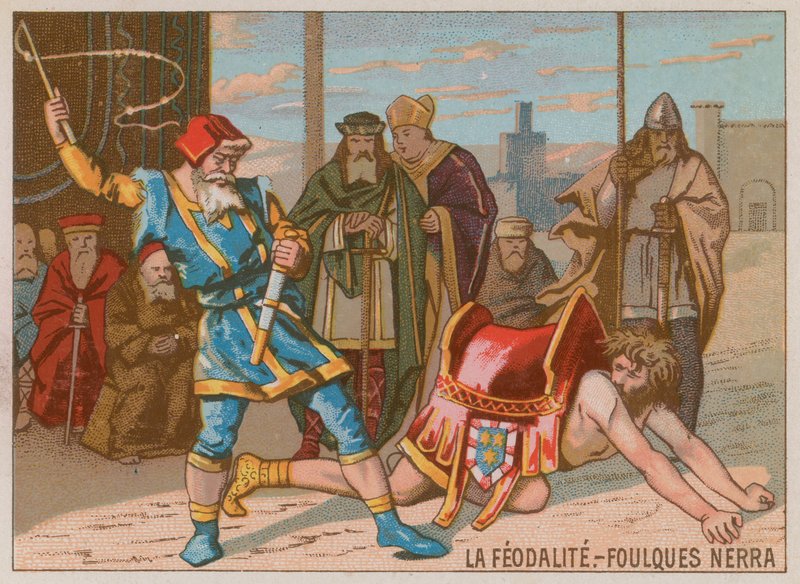 Feodalizmin bir örneği olarak Fulk III by French School
