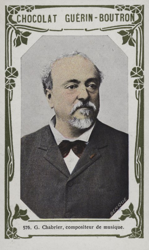 G Chabrier, müzik bestecisi (renkli fotoğraf) by French School