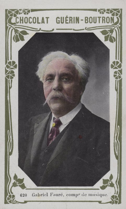 Gabriel Faure, müzik bestecisi (renkli fotoğraf) by French School