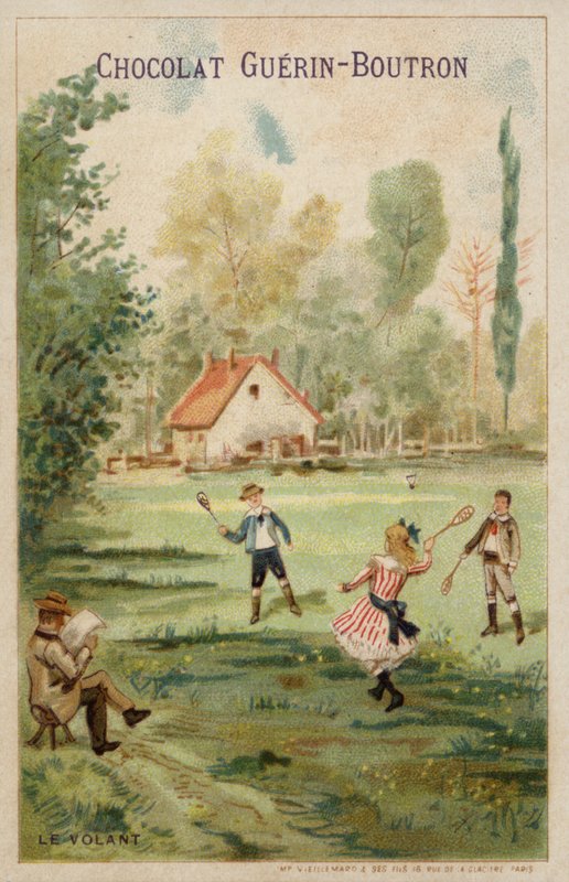 Badminton oyunu (chromolitho) by French School