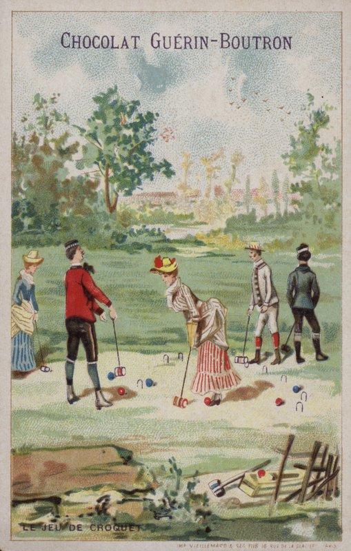 Kroket oyunu (chromolitho) by French School