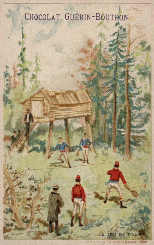Tenis oyunu (chromolitho) by French School