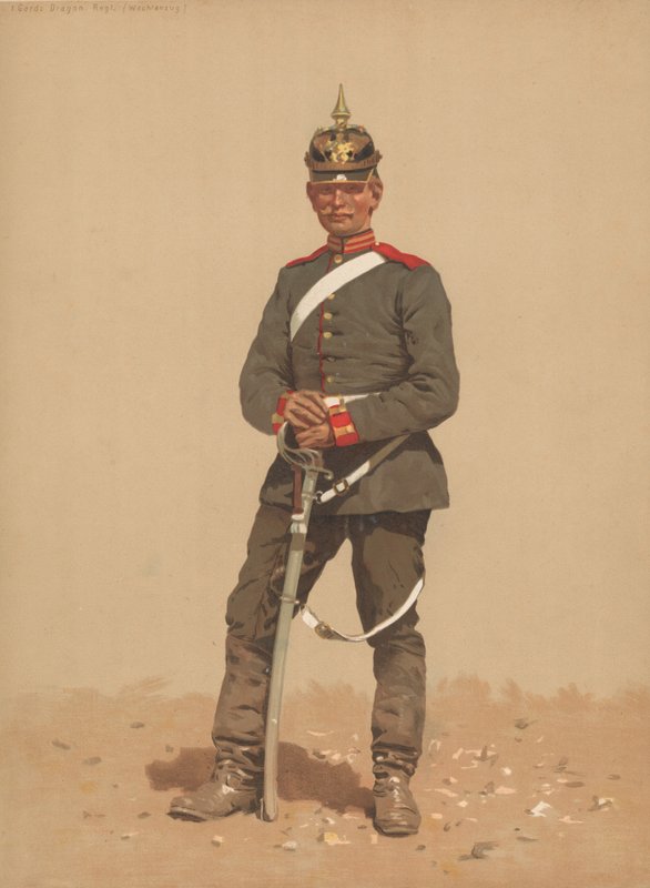 Garde Dragon, Regt, Wachtanzug by French School