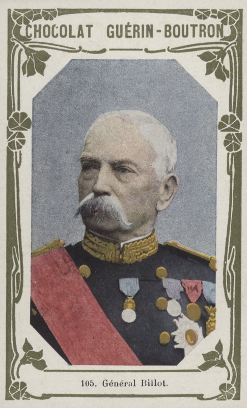 General Billot (renkli fotoğraf) by French School