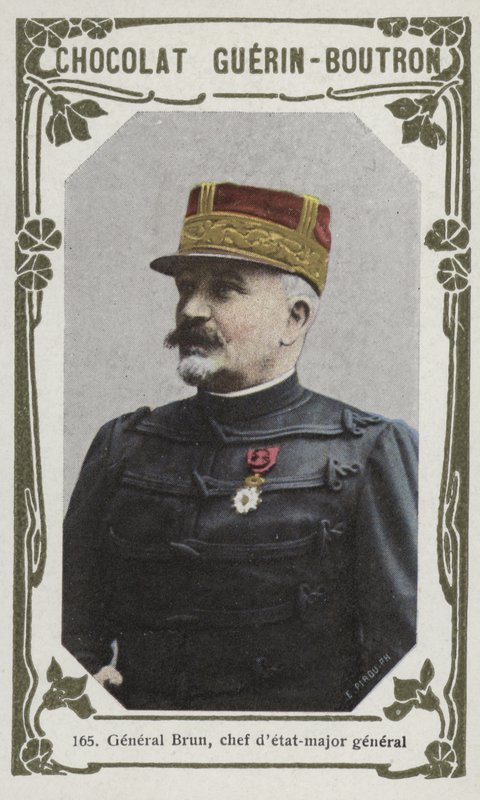 General Brun, şef detat-tümgeneral (renkli fotoğraf) by French School