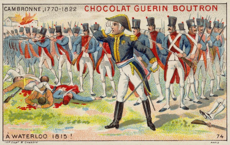 General Cambronne, Waterloo Savaşı'nda by French School
