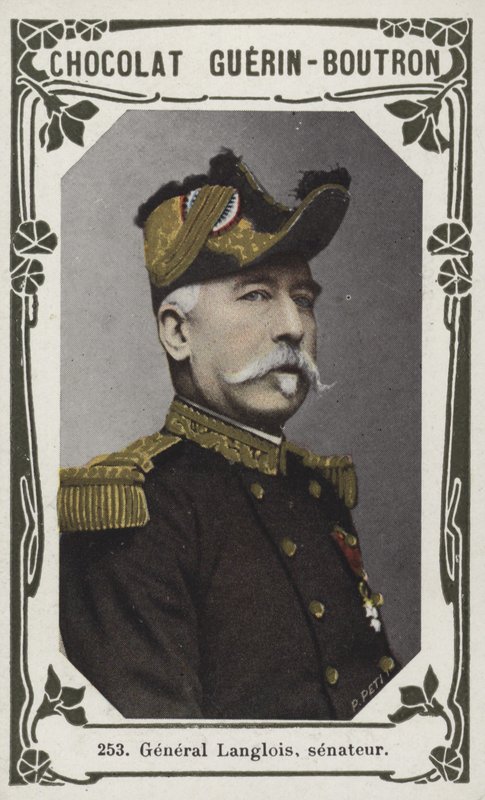 General Langlois, senatör (renkli fotoğraf) by French School