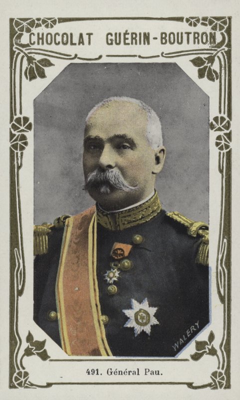 General Pau (renkli fotoğraf) by French School