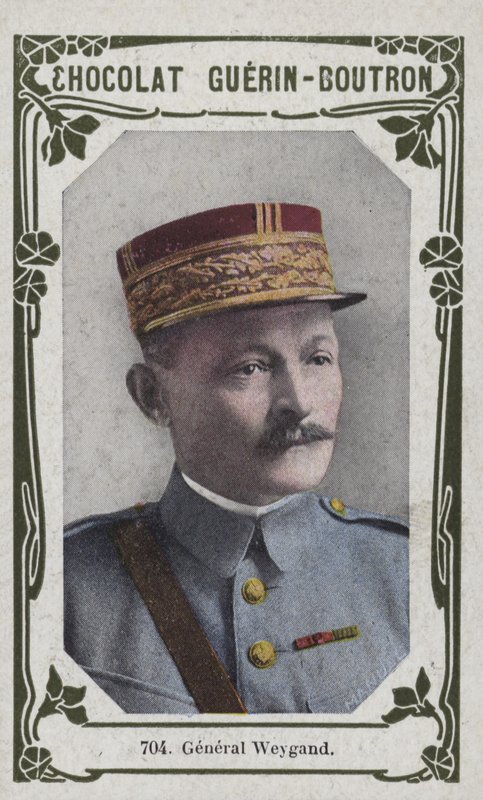 General Weygand (renkli fotoğraf) by French School
