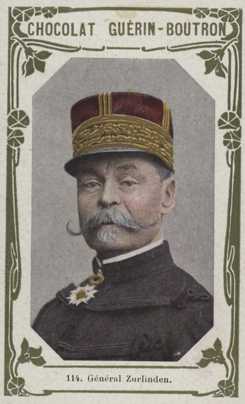 General Zurlinden (renkli fotoğraf) by French School