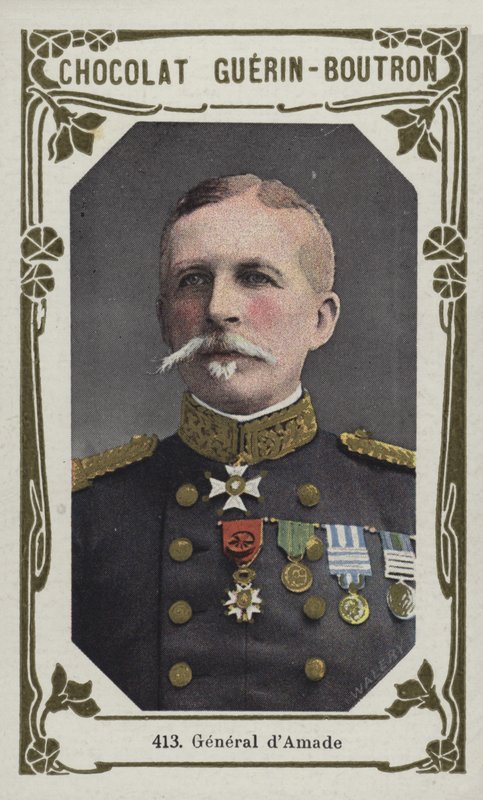 General dAmade (renkli fotoğraf) by French School
