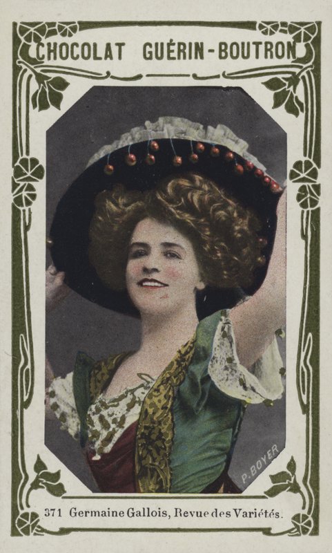 Germaine Gallois, Revue des Varietes (renkli fotoğraf) by French School