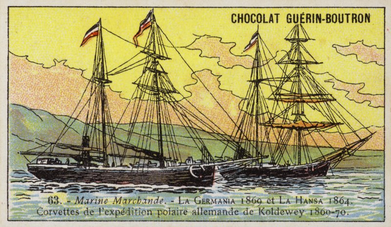 Germania ve Hansa, Carl Koldewey'in Alman Kuzey Kutup Seferi gemileri by French School
