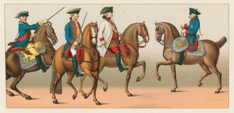 Almanya XVIII.Yüzyıl Kostümü by French School