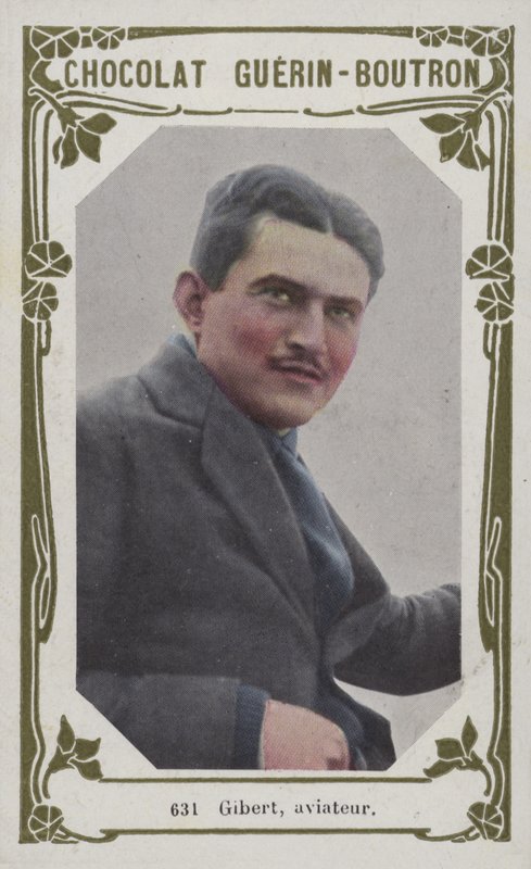 Gibert, havacı (renkli fotoğraf) by French School
