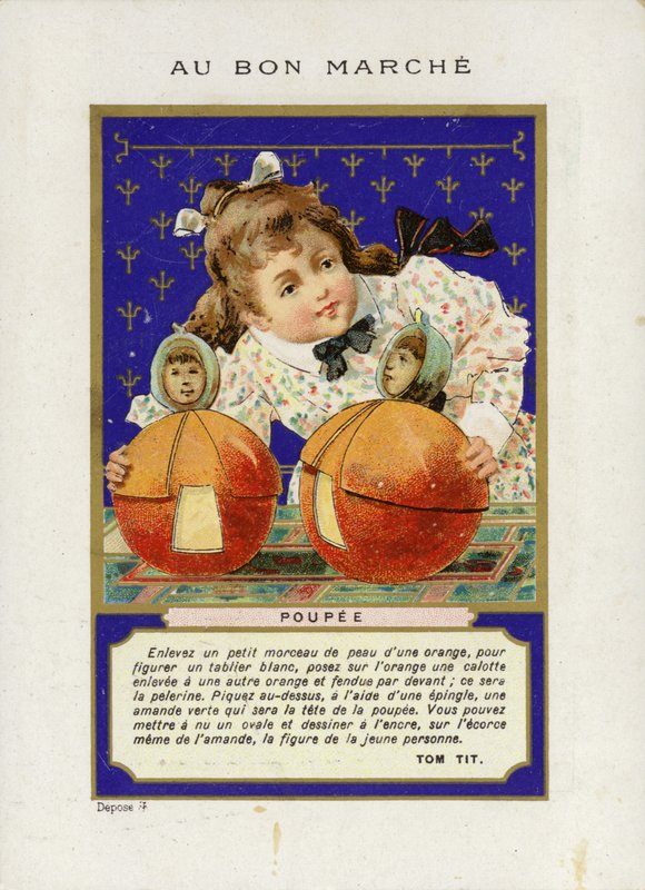 Rolling Dolls, Poupee ile oynayan kız by French School