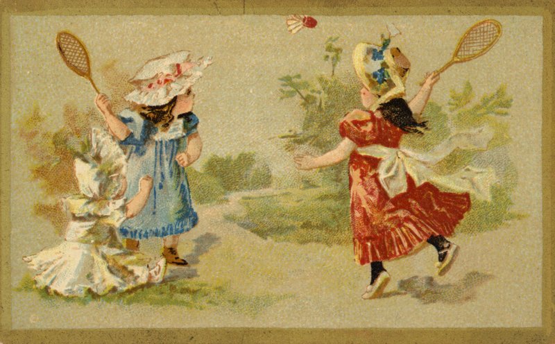 raketle oynayan kızlar by French School