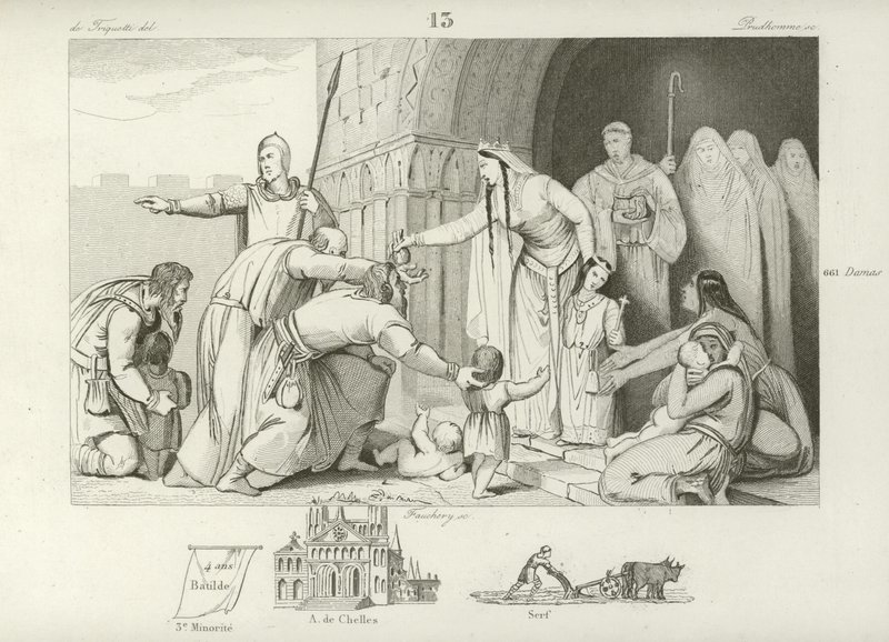 Fakirlere sadaka vermek, Chlothar III