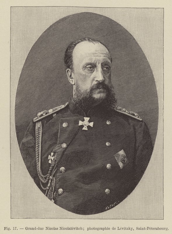 Grand-duc Nicolas Nicolaievitch (gravür) by French School