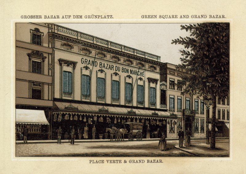 Kapalı Çarşı, Yeşil Meydan, Antwerp (chromolitho) by French School