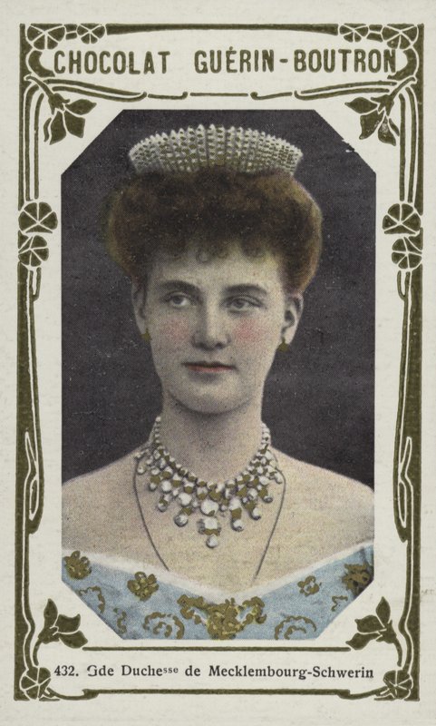 Mecklenburg-Schwerin Büyük Düşesi (renkli fotoğraf) by French School