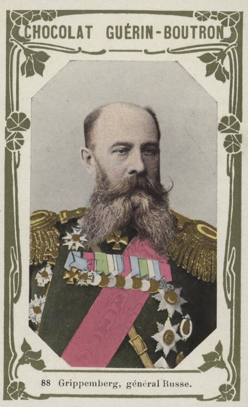 Grippemberg, general Russe (renkli fotoğraf) by French School