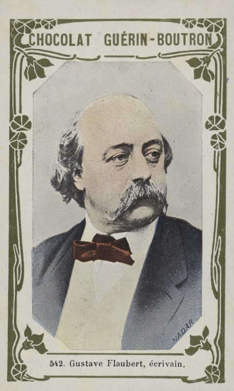 Gustave Flaubert, yazar (renkli fotoğraf) by French School