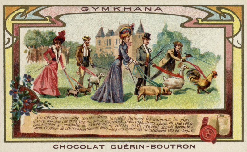 Gymkhana (kromolitho) by French School
