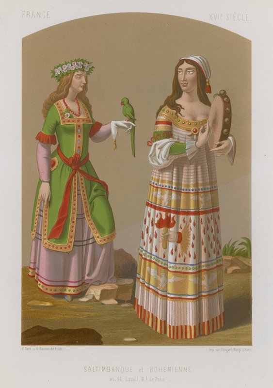 Çingene ve Bohem kadınlar by French School