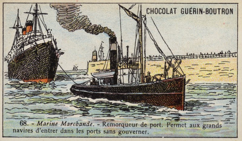 Liman römorkörü (chromolitho) by French School